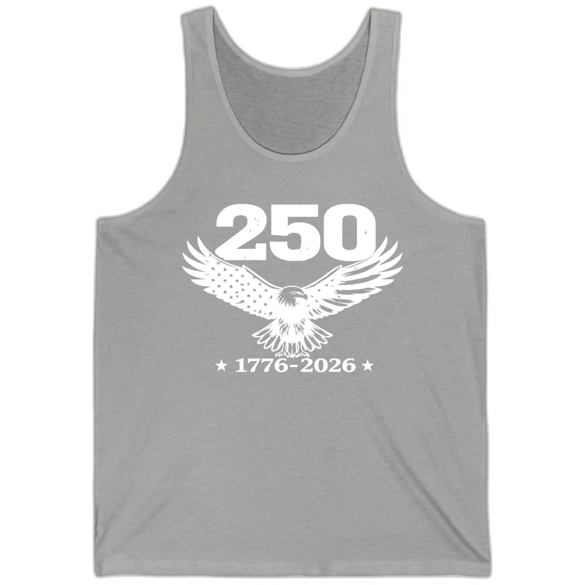 America 250th Anniversary Eagle Design Tank in Athletic Heather